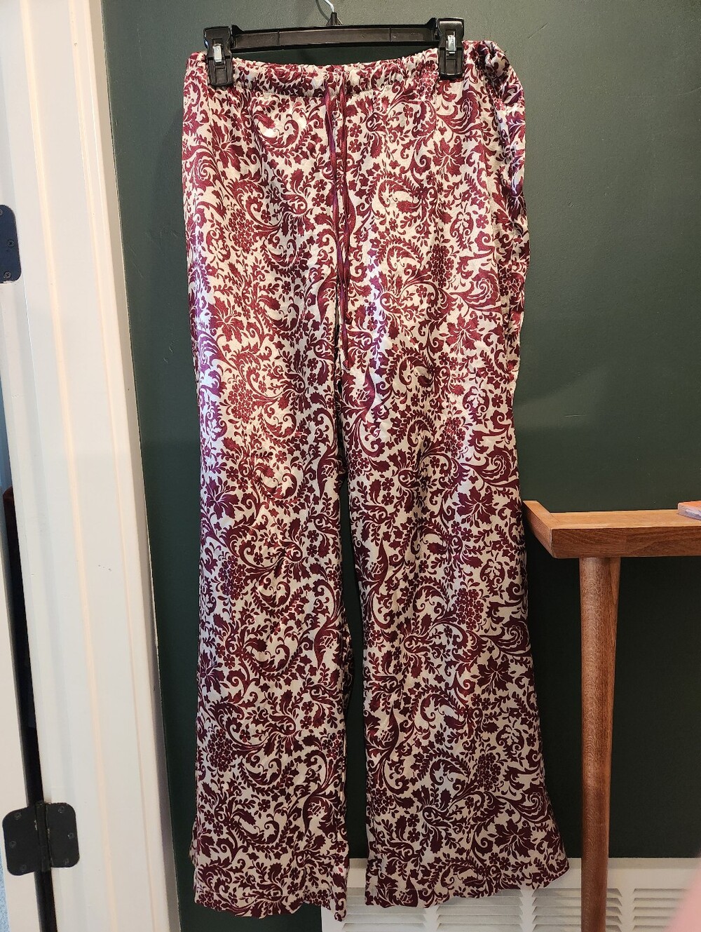 Cacique Purple/Plum Satin Elastic Waist Pajama Pants 14/16